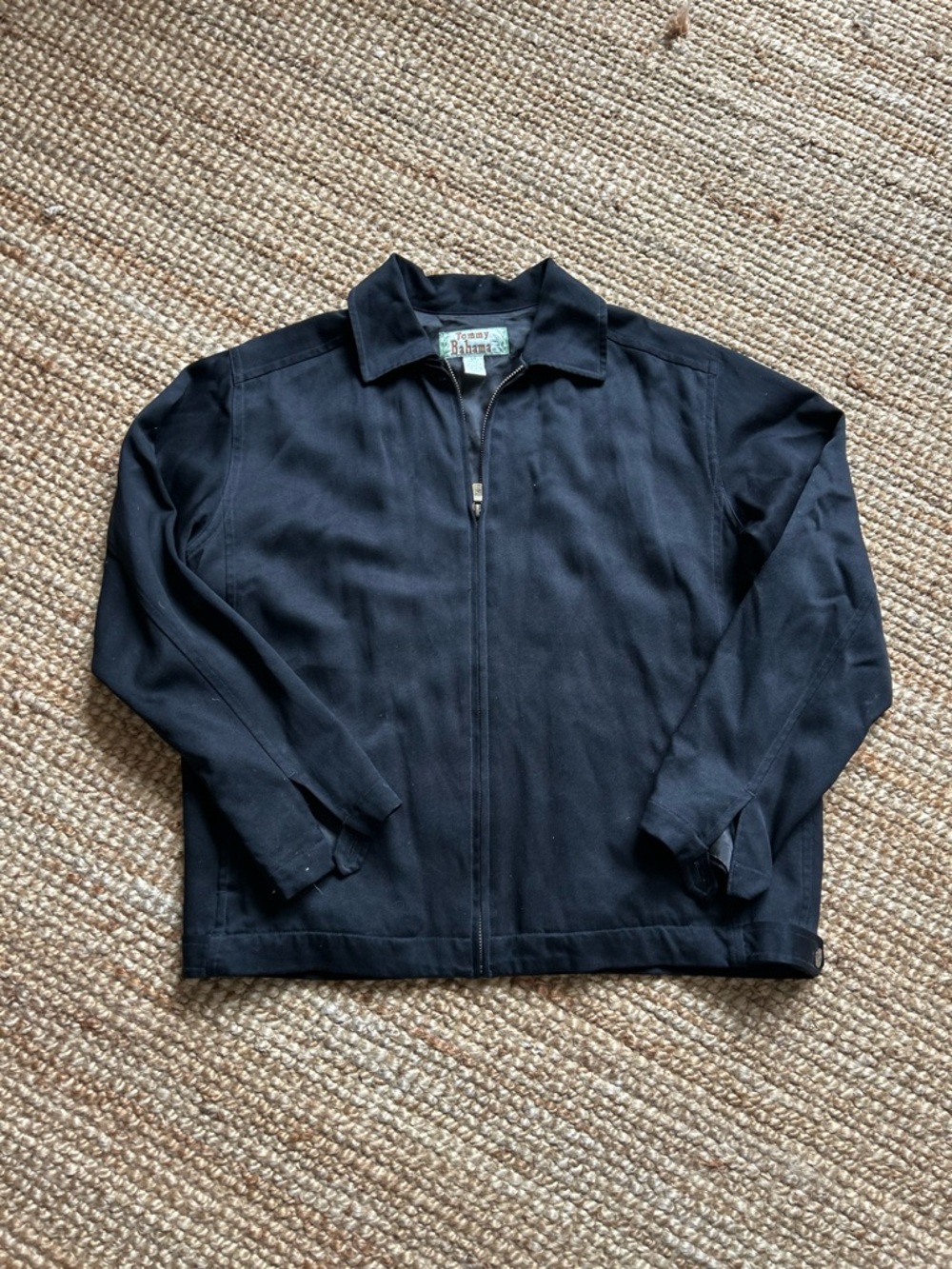 Tommy Bahama Vintage Black Lightweight Zip Jacket